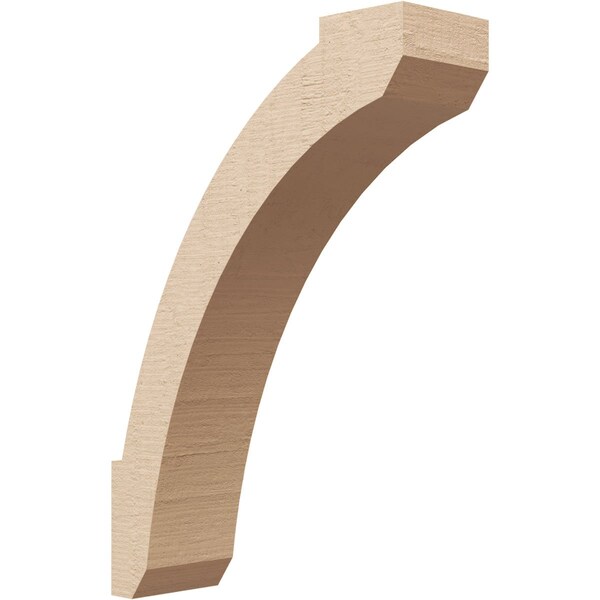 Ekena Millwork 3-inch W x 10-inch D x 14-inch H Lafayette Rough Cedar Woodgrain TimberThane Knee Brace, Primed BRCUR03X10X14LFTRCPR - main